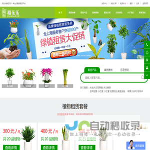 租花乐|专业的植物租赁平台-室内绿植出租 绿化租摆 出租盆栽 租花卉 办公室绿化养护-上海乐奇花卉园艺